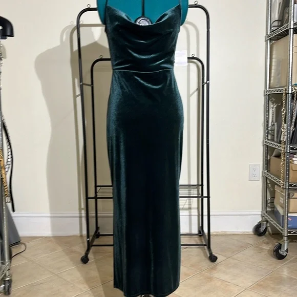 🎉3x HP!🎉 NWT: Taylor, maxi/long Evergreen dress/gown - Picture 4 of 15